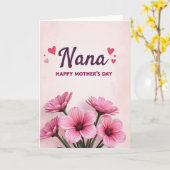 Pruim Nana Bloem Moederdagkaart Kaart (Gele Bloem)