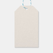Pruim & Olijf Botanische Trouwgunst Tag Cadeaulabel (Achterkant)