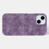 Pruim Paarse denim patroon Case-Mate iPhone Case (Achterkant (horizontaal))