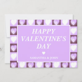 Pruim Paarse Hemelse Harten Valentijnsdag Cadeau Feestdagenkaart