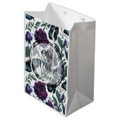  pruim paarse magenta bloemenvlinders medium cadeauzakje (Voorkant Gekanteld)