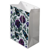  pruim paarse magenta bloemenvlinders medium cadeauzakje (Achterkant Gekanteld)