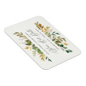 Pruim paarse, roze, bordeaux + gouden bloemenbruil magneet (Rechterzijde)