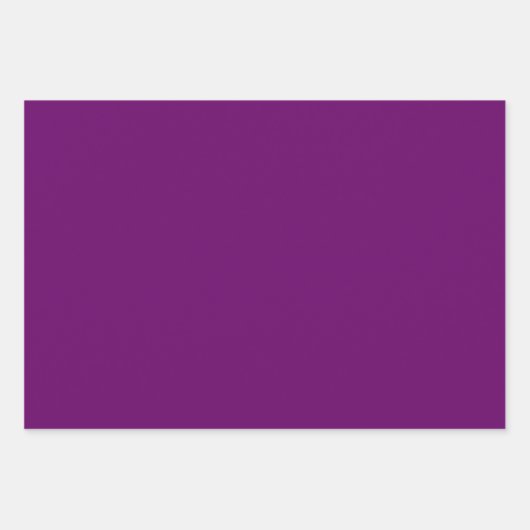 Pruim Paarse Stevige Kleur | Klassiek | Elegant Inpakpapier Vel (Voorkant 3)