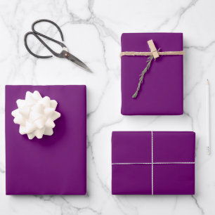 Pruim Paarse Stevige Kleur   Klassiek   Elegant Inpakpapier Vel