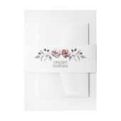 Pruim Paarse Waterverf Bloemen Elegante bruiloft Uitnodigingen Wikkel (Voorkant Voorbeeld)