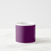 Pruim perfectie - Monogram Espresso Cup Kop (Voorkant)