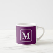 Pruim perfectie - Monogram Espresso Cup Kop (Rechts)