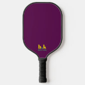 Pruim Pickleball Paddle Met Initialen (Voorkant)
