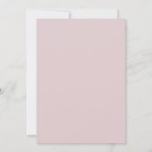 Pruim Stof Roze Bloeiende Trouw Kaart (Achterkant)