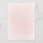 Pruim & stoffig roze bloemendetail voor een boho-b informatiekaartje (Achterkant)