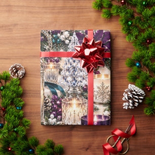 Pruim Teal Kerst Verhaalboek Cadeaupapier
