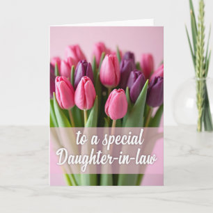 Pruim Tulp Schoondochter Kaart