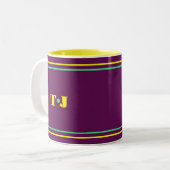 Pruim tweekleurige koffiemok (Voorkant links)