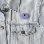 Pruim Valentijns Ronde Button 3,2 Cm (In situ)