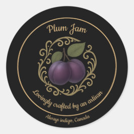 Pruim Velvet – Gourmet Jam Etiket