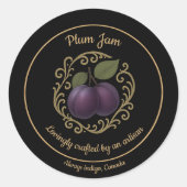 Pruim Velvet – Gourmet Jam Label (Voorkant)