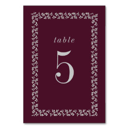 Pruim Zilver Glitter Bruiloft  Kaart