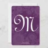  pruimelbloemen Weddenschappen Kaart (Achterkant)