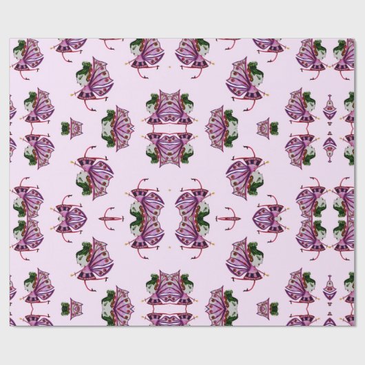 pruimelfee-inpakpapier cadeaupapier (Vlak)