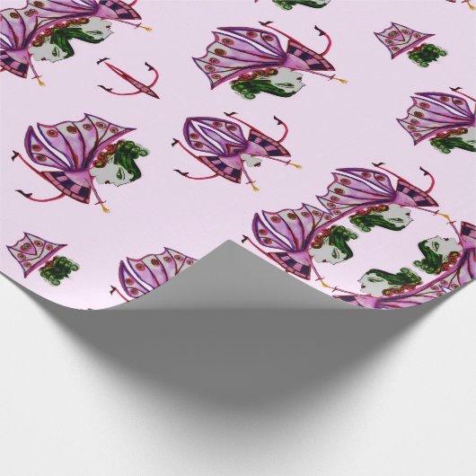 pruimelfee-inpakpapier cadeaupapier (Hoek)