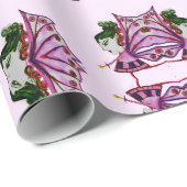 pruimelfee-inpakpapier cadeaupapier (Rol Hoek)