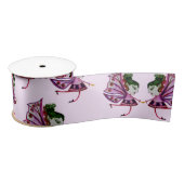 pruimelfee-inpakpapier satijnen lint (Spoel)