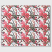pruimen bloesem roze bloemen 2 verpakkingspapier cadeaupapier (Vlak)
