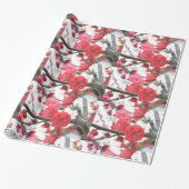 pruimen bloesem roze bloemen 2 verpakkingspapier cadeaupapier (Uitgerold)