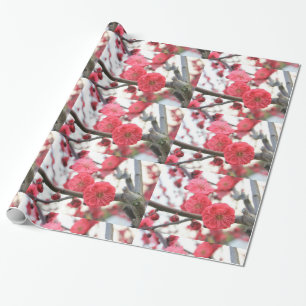 pruimen bloesem roze bloemen 2 verpakkingspapier cadeaupapier