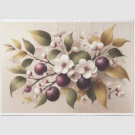 Pruimen, Bloesems Decoupage Tissue Paper Tissuepapier