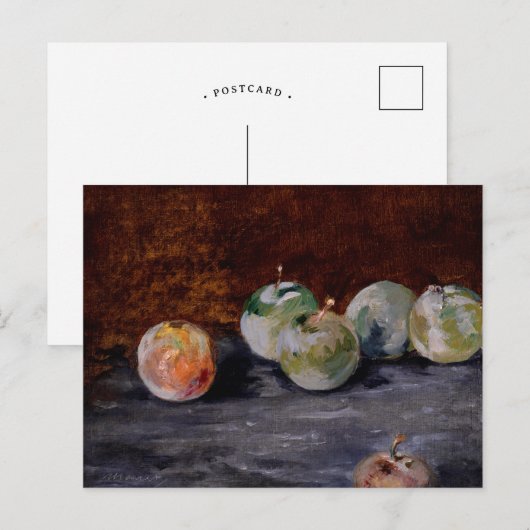 pruimen | Édouard Manet Briefkaart (Voorkant / Achterkant)