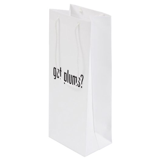 pruimen gekregen wijn cadeautas (Voorkant Gekanteld)