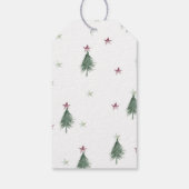 Pruimen & Salie Kerstbomen Cadeaulabel (Achterkant)