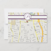 Pruimen spiraal boom Ontvangst richting borden Kaart (Voorkant)