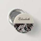 pruimen, trouwerekknoop ronde button 3,2 cm (Voorkant /achterkant)