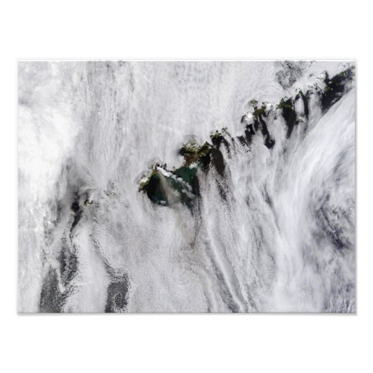 Pruimen uit Okmok Volcano, Aleutiaanse eilanden Foto Afdruk (Voorkant)