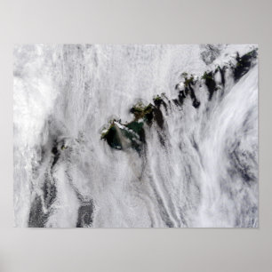 Pruimen uit Okmok Volcano, Aleutiaanse eilanden Poster