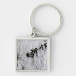 Pruimen uit Okmok Volcano, Aleutiaanse eilanden Sleutelhanger