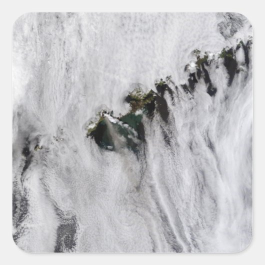 Pruimen uit Okmok Volcano, Aleutiaanse eilanden Vierkante Sticker (Voorkant)