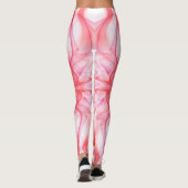 Pruimen van roodrok op wit leggings (Achterkant)