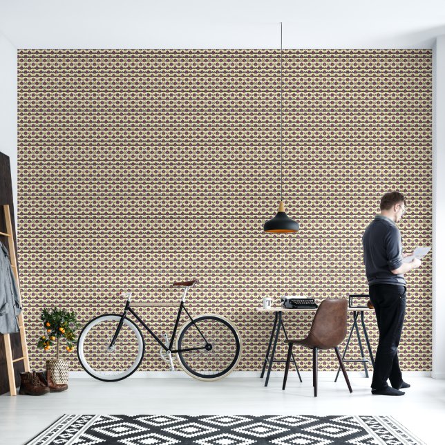 Pruimenbloesem Boulevard Behang  (Woonkamer)