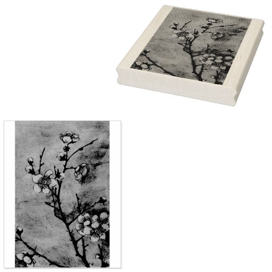 Pruimenbloesem Rubber Stamp Rubberstempel (Gestempeld)