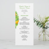 Pruimenboom Trouwmenu Kaart (Staand voorkant)