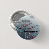 pruimenbossom ronde button 3,2 cm (Voorkant /achterkant)