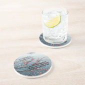 pruimenbossom zandsteen onderzetter (Zijkant)