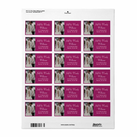 Pruimenfotolabels Etiket (Full Sheet)