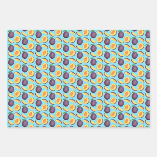 pruimenfruit inpakpapier vel (Voorkant 2)