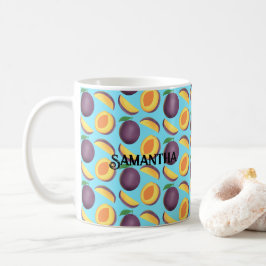 pruimenfruit koffiemok