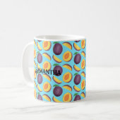 pruimenfruit koffiemok (Voorkant links)